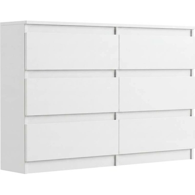 Framire Úzká komoda se zásuvkami bílá 120 x 30 cm Modern R120 – Zboží Dáma