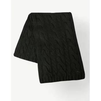 PUMA Dave Cable Knit Scarf Black