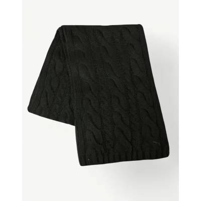 PUMA Dave Cable Knit Scarf Black