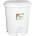 PLANET Кош за отпадъци, с педал, пластмасов, 22 L, бял (UP127-WHITE)