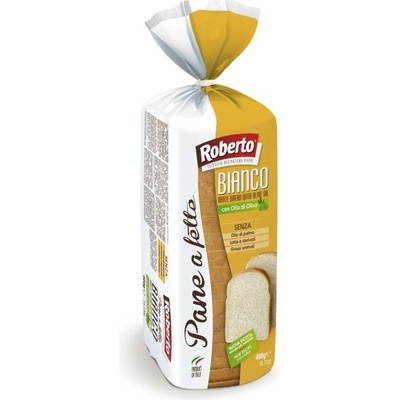 Roberto Pane Bianco Chléb bílý pšeničný s olivovým olejem 400 g