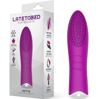 LATETOBED Dotys Easy Quick Vibrating Bullet Silicone Purple