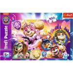 Trefl Puzzle 100 части - Запознайте се със силните кученца /PAW PATROL: THE MIGHTY MOVIE (16460)