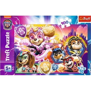 Trefl Puzzle 100 части - Запознайте се със силните кученца /PAW PATROL: THE MIGHTY MOVIE (16460)