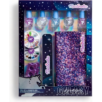 Martinelia Set na nechty s kozmetickou taškou Galaxy Dreams