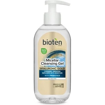 Bioten Cosmetics Почистващ гел за лице за всеки тип кожа , Bioten Hyaluronic Gold Cleansing Gel 200ml