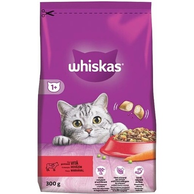 Whiskas hovädzie mäso 0,3 kg