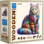 Wooden City Дървен пъзел Wooden City, 150 части - Котка (HE 0203-M)