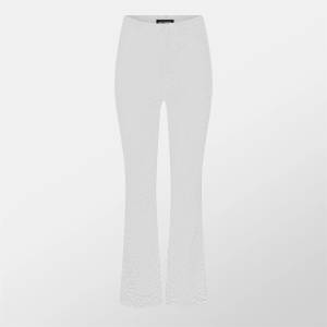 Missy Empire Дамски панталони Missy Empire Lace Flared Trousers Womens - White