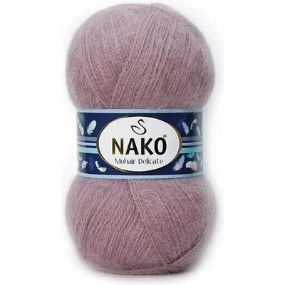 Pletací příze Nako Mohair Delicate 1429 - starorůžová