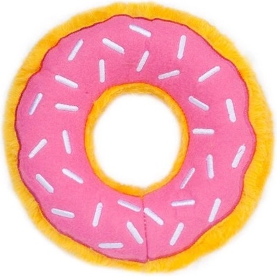 ZippyPaws plyšový donut jahodový S