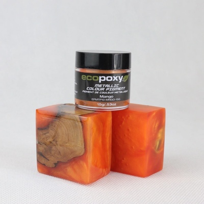 EcoPoxy Metalické pigmenty do živice mango 15 g