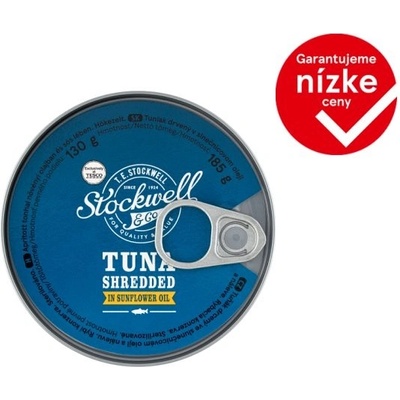 Stockwell & Co. Tuniak drvený v slnečnicovom oleji a náleve 185 g