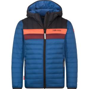TROLLKIDS Детско синтетично яке Trollkids Kid's Eikefjord Jacket Synthetic jacket - Alpine Blue / Black / Radiant Red / Chestnut - размер 176 (EU) (703-3293-1320)