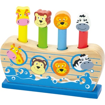 Image 1 of Viga Toys Дървена подскачаща играчка Viga - Корабче на Ной (50041)