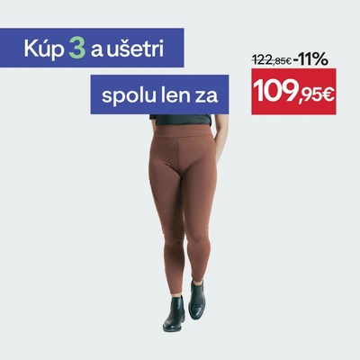 Fouganza Dámske jazdecké legíny 500 Fullgrip hnedé hnedá