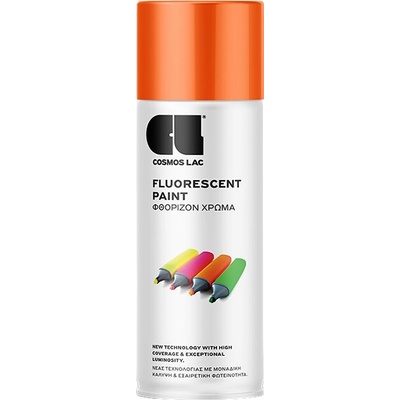 Cosmos Lac Fluorescenčná farba v spreji 0,4 l fluorescenčná oranžová