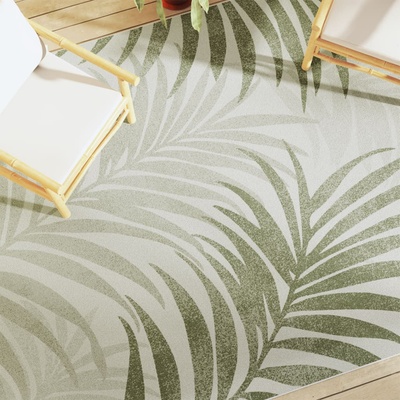 vidaXL Килим за открито и закрито къс косъм шарен 190x300 см (4007204)