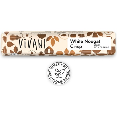 Vivani Čokoláda rýžová bílá NUGÁTOVÁ 35 g