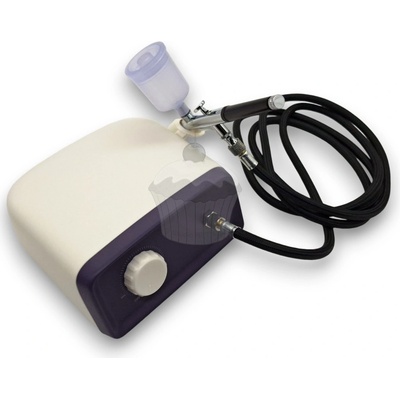 Airbrush sada 35PSI - bílo-fialový