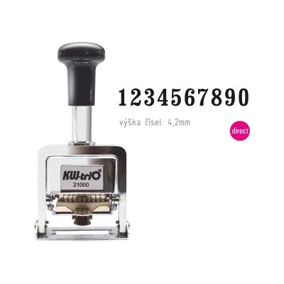 KW 21000, 10míst, 4mm, antiqua