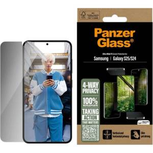 Panzer Samsung S25 PANZERGLASS ECO MATRIX 4-WAY протектор за екран гъвкаво стъкло, против отблясъци + рамка, TRANSFER PGRMFPUG38388 (PGRMFPUG38388)