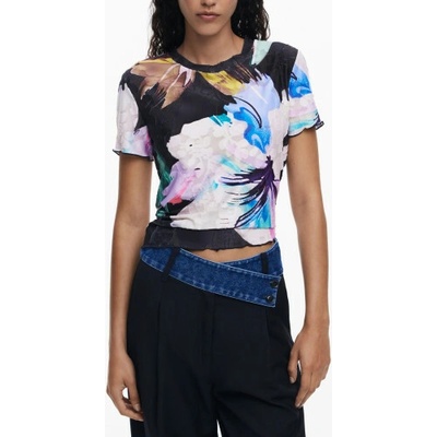 Desigual T Shirt Maniche Corte Donna Nero