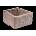 CUP STONE velký RUSTIK Hnědý