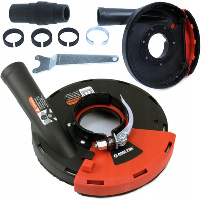 MAR-POL Odsávací kryt s kartáčovým věncem pro úhlové brusky 115-125mm M04100
