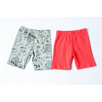 JOYCE dívčí kraťase "LETTERS ALLOVERS" ks šedá