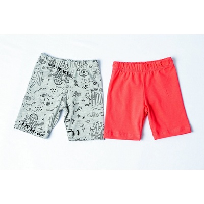 JOYCE dívčí kraťase "LETTERS ALLOVERS" ks šedá