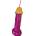 Бутилка със сламка във формата на пенис - Plastic Penis Bottle Fuchsia (D-241821)