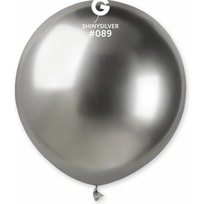 Gemar #089 Balónek 48 cm 19" SHINY stříbrný
