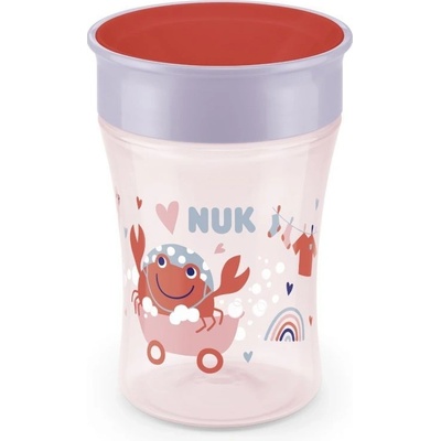 Nuk detský hrnček hrnček Magic Cup s viečkom ružová 230 ml