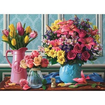Anatolian - Puzzle Flowers in Vases - 1 000 piese