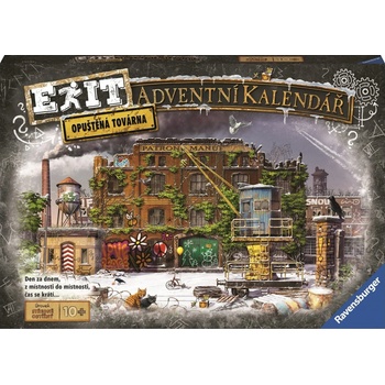 RAVENSBURGER EXIT Úniková hra Opuštěná továrna adventní kalendář