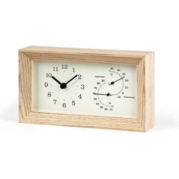 Lemnos Часовник с термометър и хигрометър Frame светъл (LC13-14 NT)