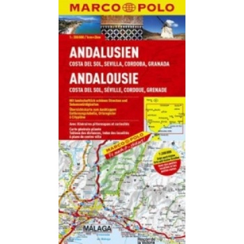 Španělsko Andalusie mapa