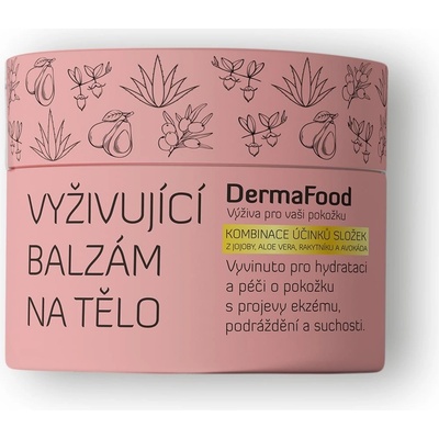 DermaFood Vyživující balzám na tělo MAXI při ekzému a suché pokožce 140 g