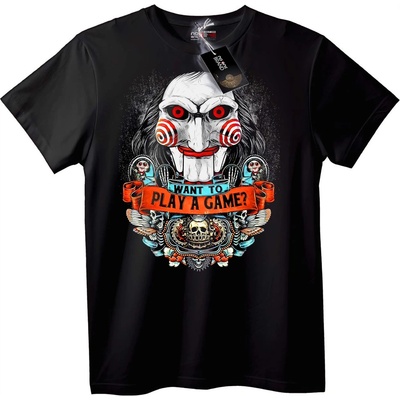 NOONEBRAND Тениска Jigsaw Маска: Играй Играта - XS, White