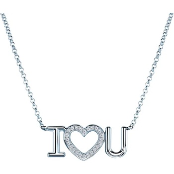 Image 1 of SAVICKI Колие със сърце savicki: бяло злато. диаманти