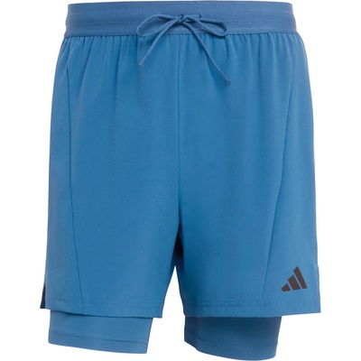 adidas Мъжки къси панталони adidas D4T 2in1 Shorts - Dusky Petrol - размер XXL (012-4517-0215)