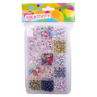 Korálky set 90g Kvádr