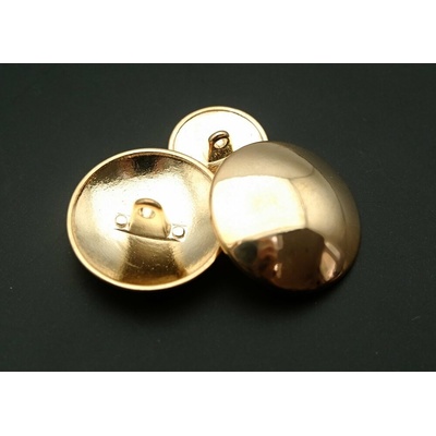 Vypuklý kovový gombík - zlatý - priemer 1,8 cm