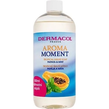 Dermacol Aroma Moment Papaya & Mint Tropical Liquid Soap tekuté mydlo náplň 500 ml