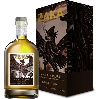 Zaka Martinique Gold 42% 0,7 l (karton)