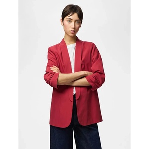 PIECES Сако Pieces Boss 3/4 blazer - Red (Garnet)