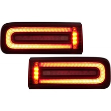 KITT LED Taillights Light Bar suitable for Mercedes G-Class W463 2008-2017 Facelift 2018 Design Dynamic Sequential Turning Lights Red Smoke