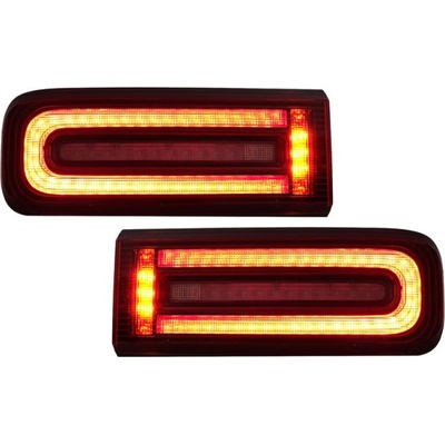 KITT LED Taillights Light Bar suitable for Mercedes G-Class W463 2008-2017 Facelift 2018 Design Dynamic Sequential Turning Lights Red Smoke