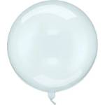 Party Deco Голям pvc Балон - Прозрачен Син (40 см) (orb16-1-001)